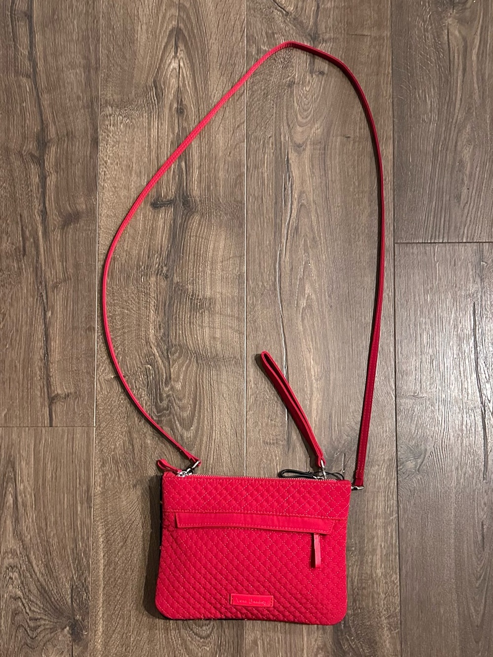 NWT Vera Bradley Iconic RFID Custom Crossbody Bag Wristlet in Winter Berry Red
